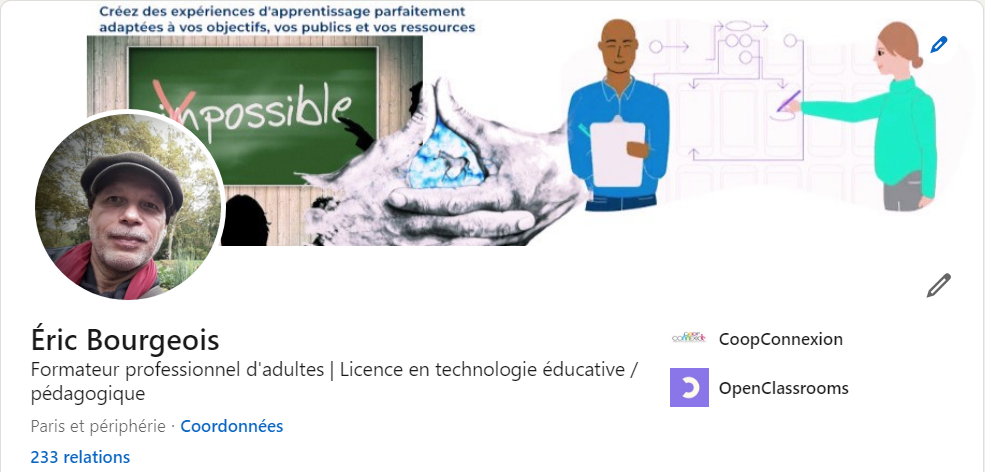 Éric Bourgeois Formateur professionnel d’adultes | Licence en technologie éducative / pédagogique